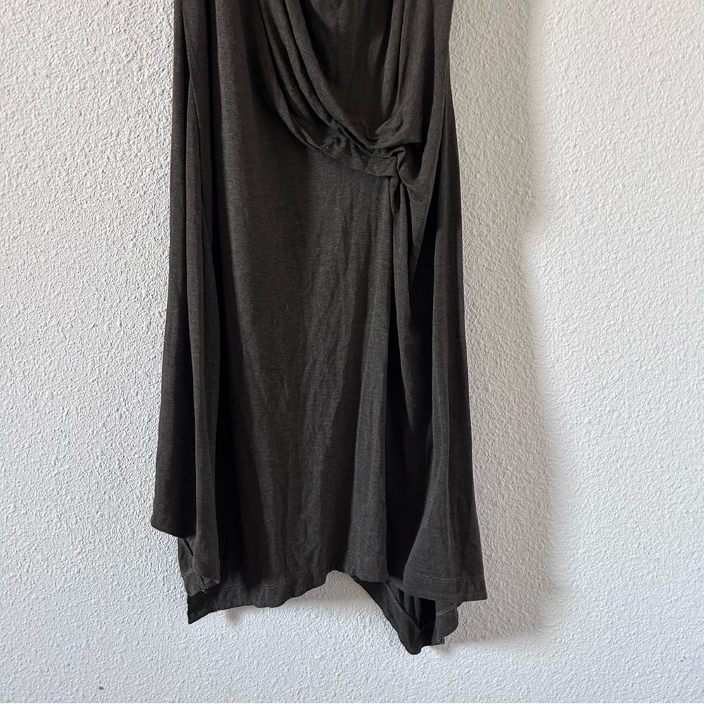 Donna Karen New York Black Label Women’s Dress Medium Brown Asymmetrical - Picture 2 of 12